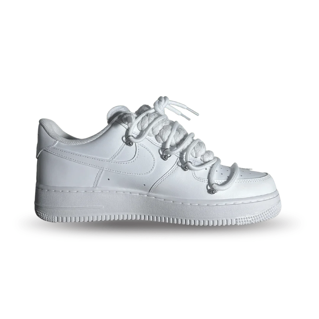 Nike Air Force 1 Rose Pure White Laced Up Belső oldalnézet