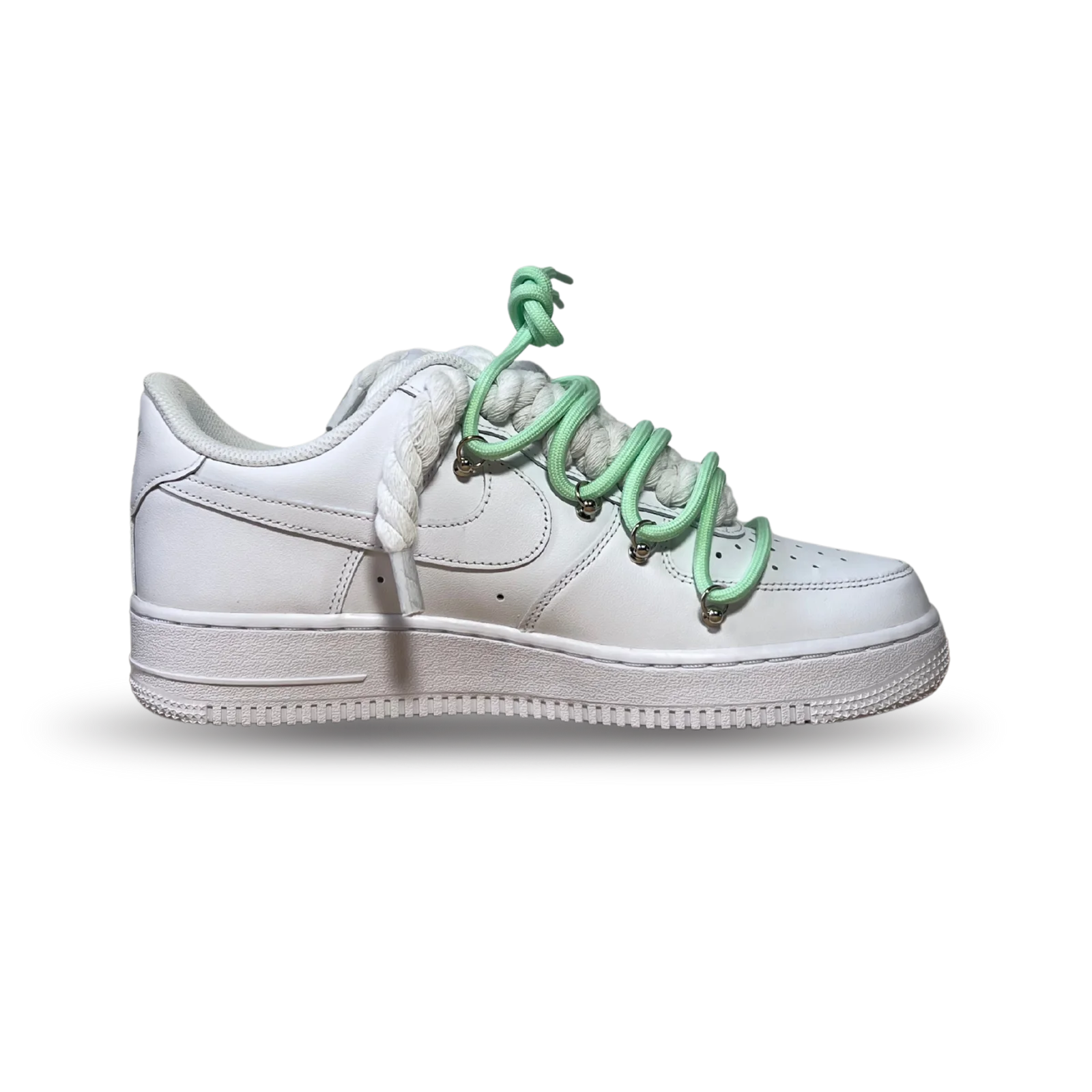 Nike Air Force 1 Laced Up Rope Lace Green Belső oldalnézet