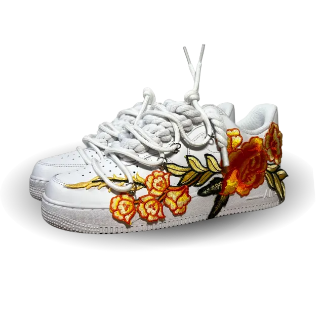 Nike Air Force 1 Rose Yellow Laced Up Csanadsoles