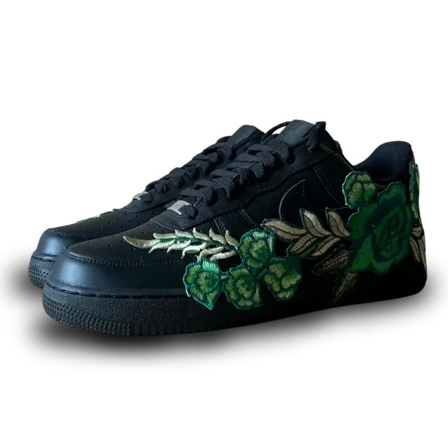 Nike Air Force 1 Black Green Rose Csanadsoles