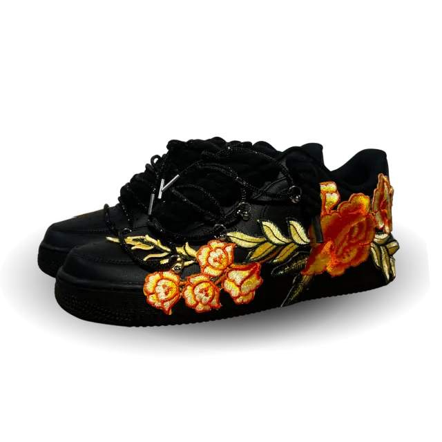 Nike Air Force 1 Black Rose Yellow Diamond Csanadsoles
