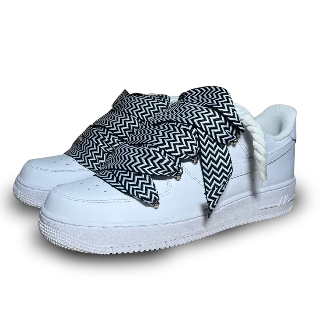 Nike Air Force 1 Lanvin Rope Lace Black White Csanadsoles