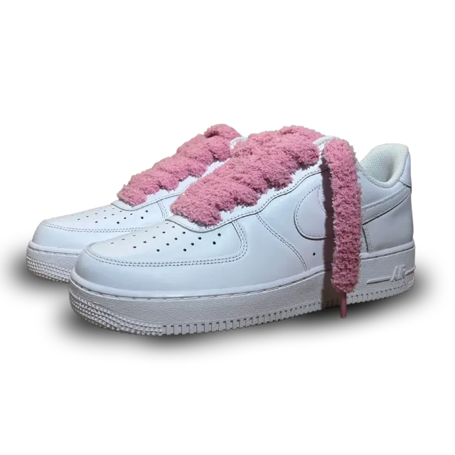 Nike Air Force 1 Fluffy Lace Pink Csanadsoles