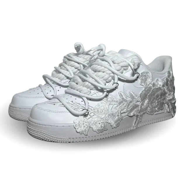Nike Air Force 1 Rose Pure White Laced Up Csanadsoles
