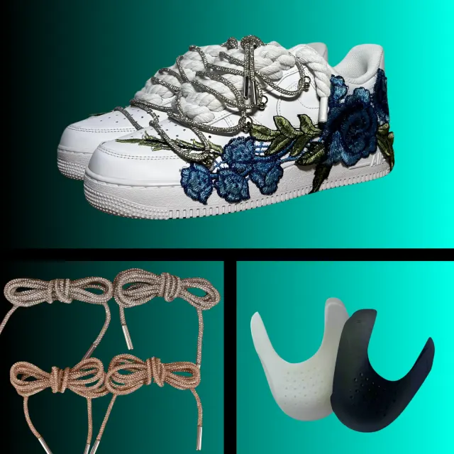 Rose Diamond Rope Lace Air Force Bundle
