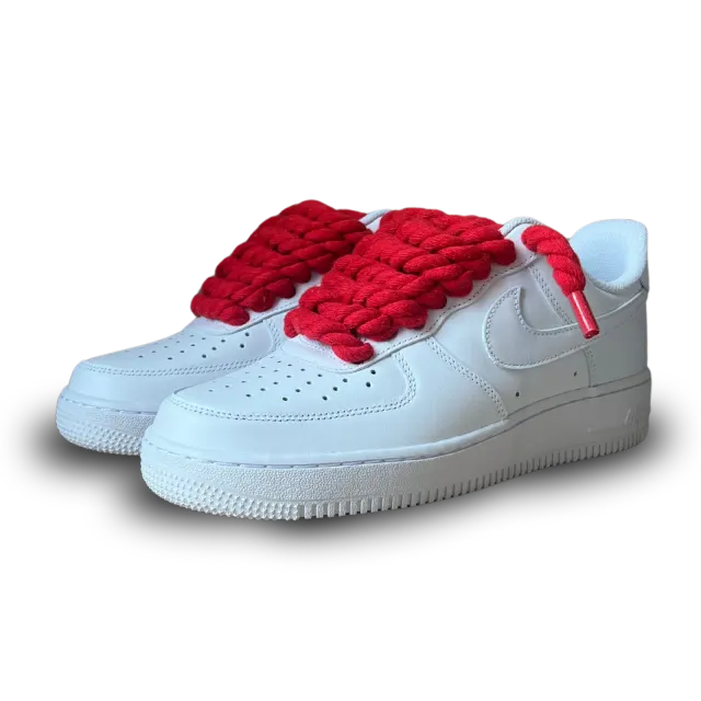 Nike Air Force 1 Rope Lace Red Csanadsoles