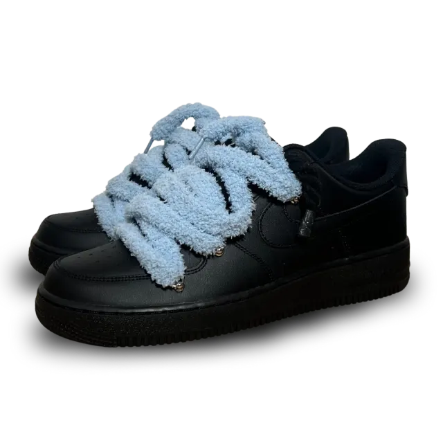 Nike Air Force 1 Black Chimney Cake Baby Blue Csanadsoles