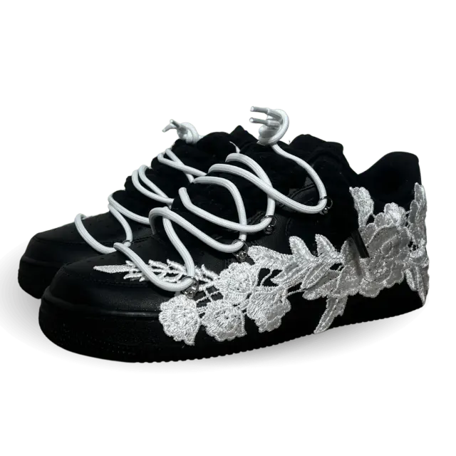 Nike Air Force 1 Black Rose White Laced Up Csanadsoles