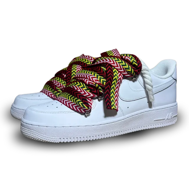 Nike Air Force 1 Lanvin Rope Lace Red Yellow Csanadsoles