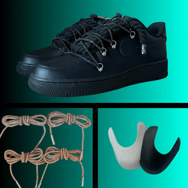 Black Diamond Rope Lace Air Force Bundle Csanadsoles