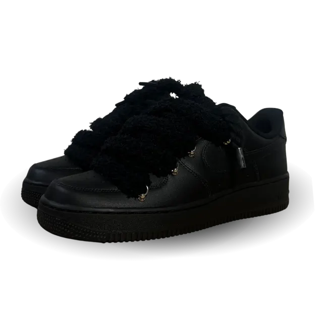 Nike Air Force 1 Black Chimney Cake Black Csanadsoles