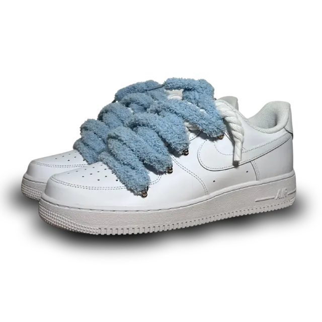 Nike Air Force 1 White Chimney Cake Baby Blue Csanadsoles