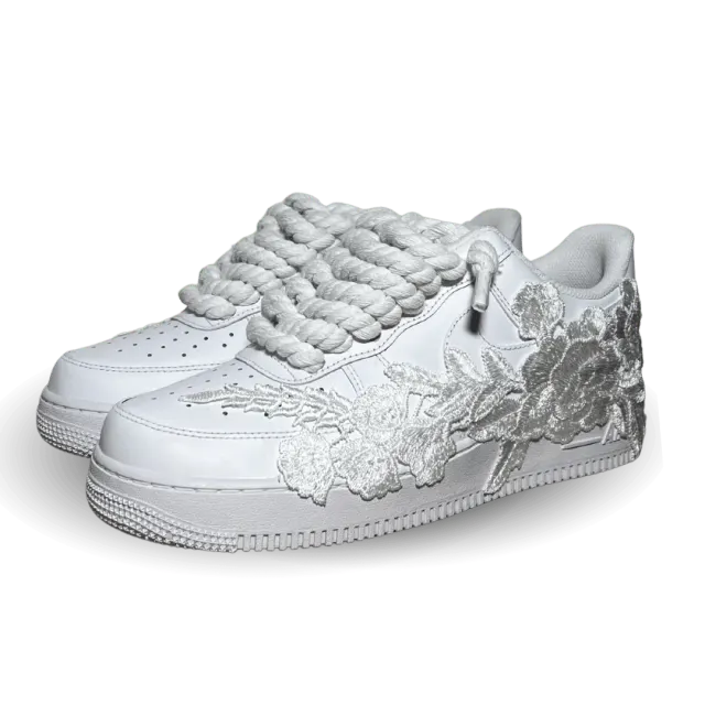 Nike Air Force 1 '07 Chunky Rope Lace Pure White Rose Csanadsoles