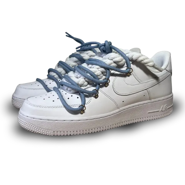Nike Air Force 1 Laced Up Rope Lace Blue Csanadsoles