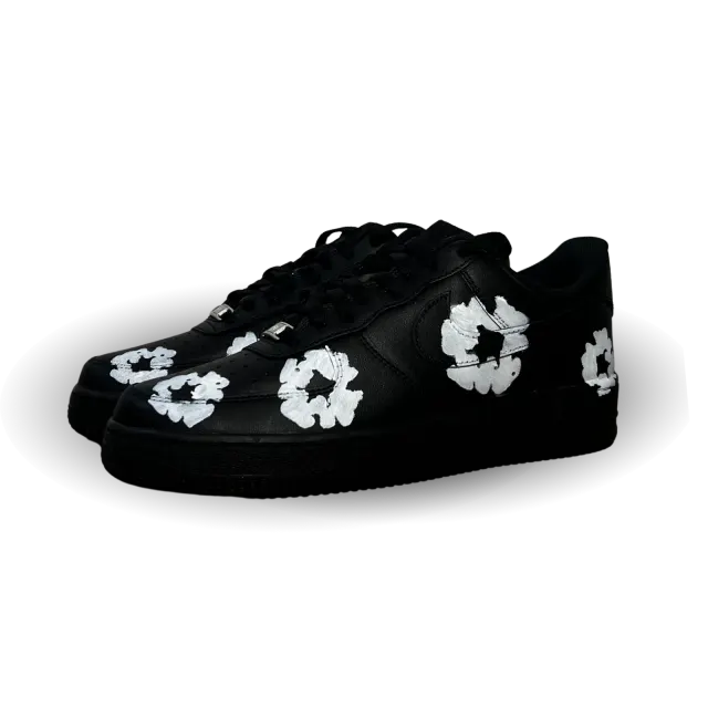 Nike Air Force 1 Low Black Denim Tears Custom Csanadsoles