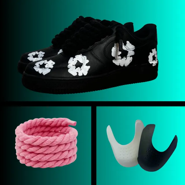 Black Denim Tears Air Force Bundle